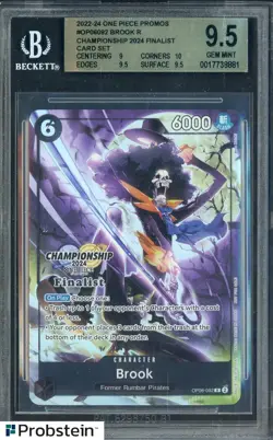 2022-24 One Piece Promos OP06092 Brook R Champsp 24 Finalist Card Set BGS 9.5 - Image 1