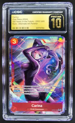 2024 ONE PIECE CARINA RARE ALT ART OP07-005 CGC 10 PRISTINE TL3 - Image 1