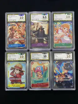 2025 One Piece TCG JPN P-106 P P-103 P Monkey D Luffy Lot*6 PGS 10 Pristine LU57 - Image 1