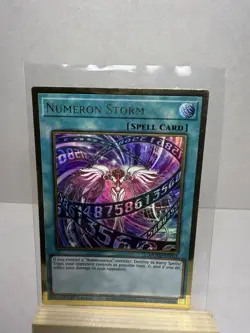 Yu-Gi-Oh! Numeron Storm MGED-EN051 Maximum Gold 1st Edition Premium Gold Rare - Image 1