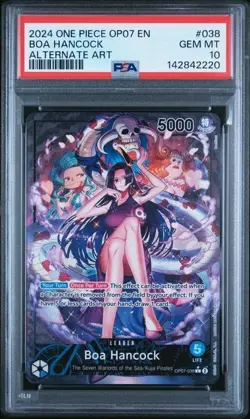 Boa Hancock OP07-038 - One Piece 500 Years in the Future Alt Art - PSA 10 - Image 1