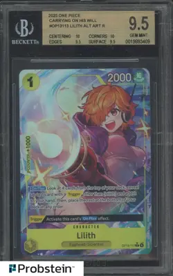 2025 One Piece Carrying on His Will OP13113 Lilith Alternate Art Rare BGS 9.5 - Image 1