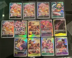 One Piece CCG SR 13 Card Lot - Image 1