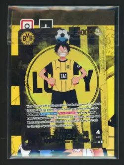 2025 ONE PIECE PROMOS BVB X ONE PIECE MATCH DAY 2025 #003 MONKEY D. LUFFY SEALED - Image 1