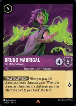 4x Bruno Madrigal - Out of the Shadows Return Lorcana Disney VO - Image 1