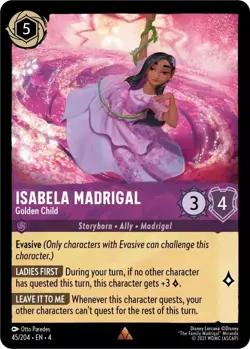 4x Isabela Madrigal - Golden Child Ursula's Return Lorcana Disney VO - Image 1