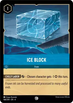 4x Ice Block Ursula's Return Lorcana Disney VO - Image 1