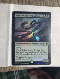 MTG Kokusho, the Evening Star Iconic Masters Foil Card LP - Image 2