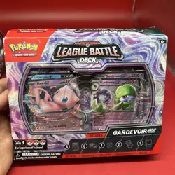 Pokemon League Battle Deck Gardevoir ex 60 Cards Foil Dice Box Mew - Image 1