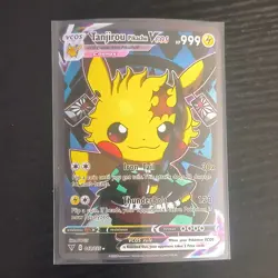 Pokemon Tanjiro Pikachu VCOS Cosmax 041/055 Full Art Holo Card FANART - Image 1