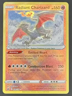 Radiant Charizard 020/159 Crown Zenith Holo Rare Pokemon Card NM/M - Image 2