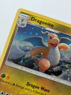 Pokemon Card Dragonite Cosmos Holo Sun & Moon Base Set 96/149 *Light Scratches* - Image 4