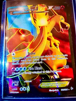 Charizard EX 100/106 FLASHFIRE HOLO Full Art Pokemon Card 2014 EX/NM ULTRA-RARE - Image 1
