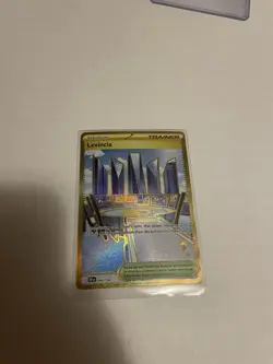 Pokemon TCG Trainer Card Levincia Stadium Gold 244/182 Destined Rivals NM Card - Image 1