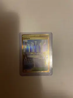 Pokemon TCG Trainer Card Levincia Stadium Gold 244/182 Destined Rivals NM Card - Image 2