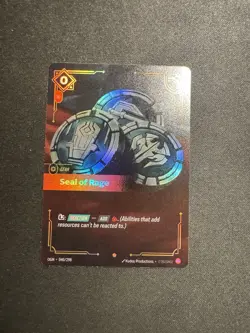 2x Riftbound TCG League Of Legends Origins Epic Seal of Rage 040/298 NM Card - Image 4