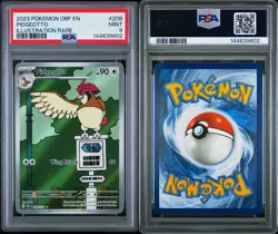 PSA 9 Pokemon Card Pidgeotto Illustration Rare 208/197 Obsidian Flames - Image 3