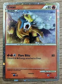 Entei HGSS20 Promo Basic Hgss Holo 2010 HP 80 Pokemon TCG Card - Image 1