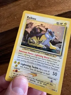 Original Pokemon Raikou Holo Card - Rare - Ken Sugimori Edition - 13/64 - Image 2