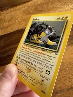 Original Pokemon Raikou Holo Card - Rare - Ken Sugimori Edition - 13/64 - Image 5