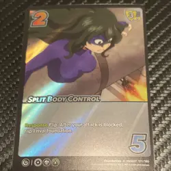 Split Body Control Foil Foundation Ms. Joke 177/180 My Hero Academia Card Game - Image 1
