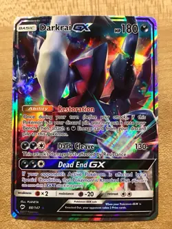 Pokemon TCG Darkrai GX 088a/147 Alternate Art Holo Promo Card NM Near Mint - Image 1