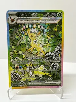 Leafeonex HP270 Gold Metal Pokemon Card-Collectible Gift Display - Image 1