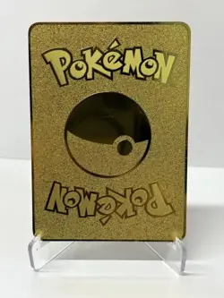 Leafeonex HP270 Gold Metal Pokemon Card-Collectible Gift Display - Image 2