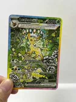 Leafeonex HP270 Gold Metal Pokemon Card-Collectible Gift Display - Image 3
