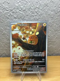 Pokemon TCG Dedenne Full Art Rare Card 093/088 English Perfect Order - Image 1