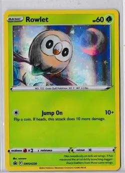 2022 Pokemon Rowlet Card 60 (Mint) - Image 1