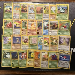 Complete Jungle Uncommon And Common Set -WOTC Pokemon Cards- MP -32 Cards- (5) - Image 1
