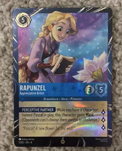 Disney Rapunzel - Appreciative Artist Promo Foil Card 1/DIS-EN-4 Lorcana TCG - Image 1