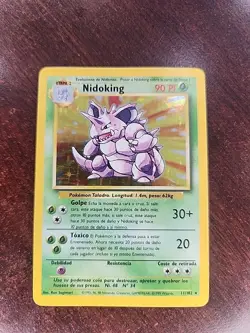 Nidoking Non English Base Set Holo Pokemon Card WOTC NM - Image 3