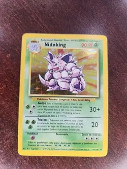 Nidoking Non English Base Set Holo Pokemon Card WOTC NM - Image 4