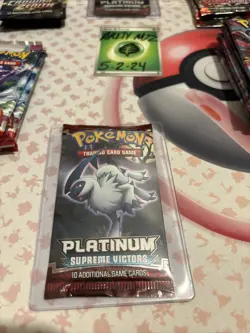 Pokemon 2009 Platinum Supreme Victors Booster Pack of 10 Cards 820650105005 - Image 1