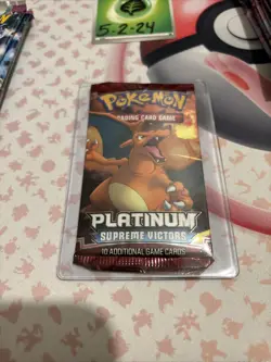 Pokemon 2009 Platinum Supreme Victors Booster Pack of 10 Cards 820650105005 - Image 3