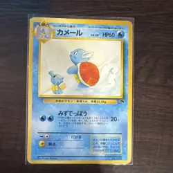 Pokemon Wartortle Southern Island Japanese 1996 Card #008 HP60 Common Regular - Image 1