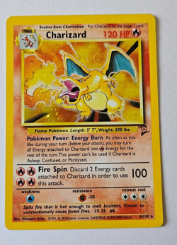 Holographic Charizard Pokemon card - Image 1