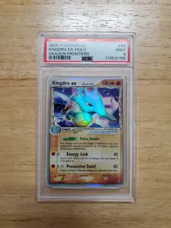 Pokemon PSA 9 MINT 2006 Kingdra Ex 94/101 Dragon Frontiers Holo Card - Image 1