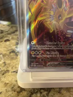 Pokemon TCG Jolteon v SWSH183 Black Star Promo Holo Full Art Card - Image 5