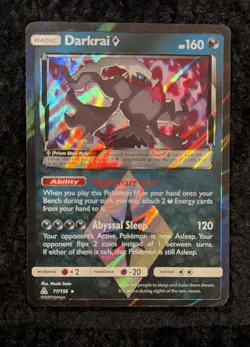 Darkrai Prism Star Ultra Prism Card 77/156 Pokemon 2018 TCG - Image 1