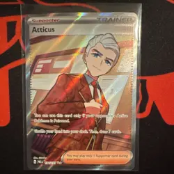 Pokemon Atticus Ultra Rare Full Art Holo Trainer Paldea Evolved 134/193 Card - Image 1