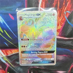 Pokemon Magcargo GX SM-Lost Thunder 218/214 Secret Rare Full Art Holo Card - Image 1