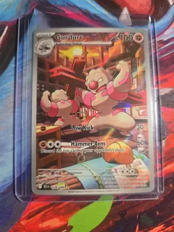 Gurdurr 126/086 Sv: Black Bolt Illustration Rare Pokemon Card - Image 1