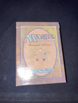 MTG Revised Empty Starter Deck Box Writing On Top And Side Of Box - Image 1