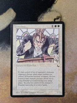 MTG Preacher The Dark - Moderately Played [a] - Image 1