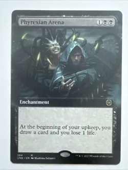 Phyrexian Arena - Extended Art - #384 NM Phyrexia All Will Be One - Magic - MTG - Image 1
