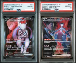PSA 10 Team Rocket's Mewtwo ex SR SAR Set 114 125/098 Pokemon Card Japanese - Image 1