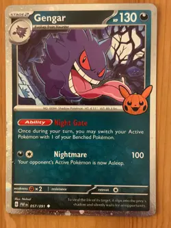 Gengar 057/091 Cosmos Holo MP - Trick or Trade 2024/Paldean Fates - Pokemon TCG - Image 1